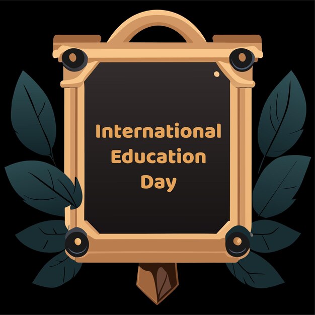 Vector international day of education celebration