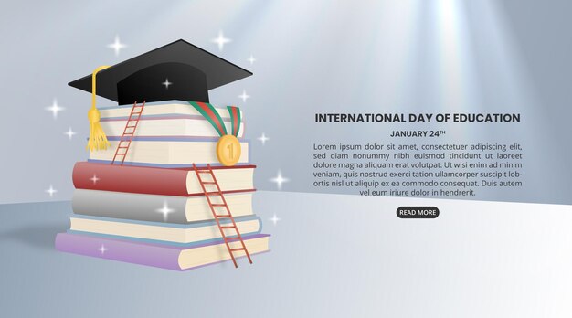 International Day of Education with books