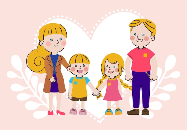 international day of families big love sweet togetherness family character 