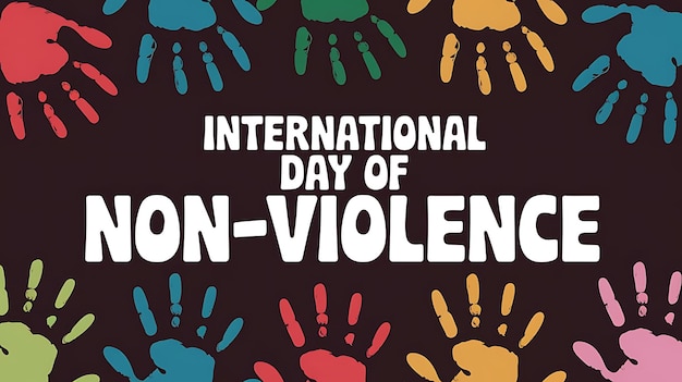 Vector international day of nonviolence poster vector image illustration