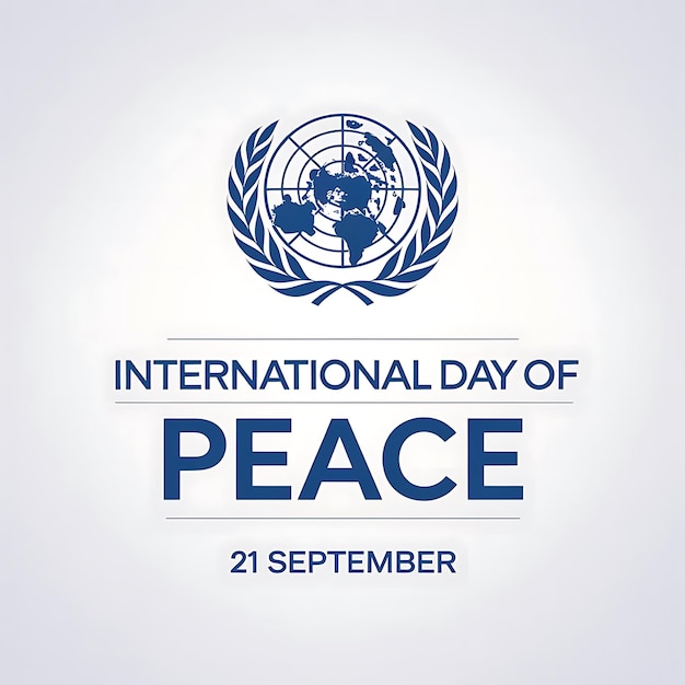 International Day of Peace Poster Vector Image Illustration