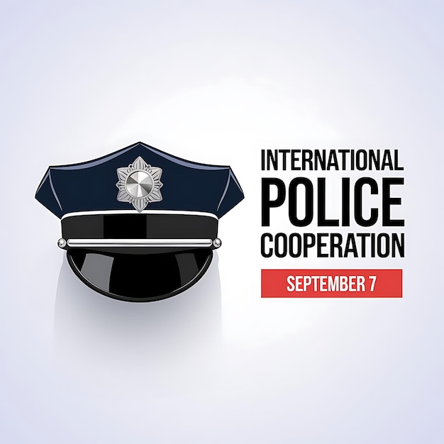 Vector international day of police cooperation vector illustration