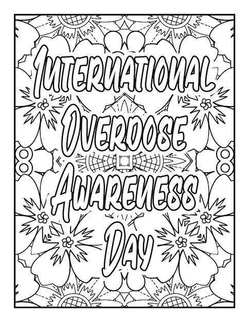 International Day quotes coloring pages for kids and adults to print