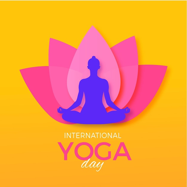 International day of yoga illustration design