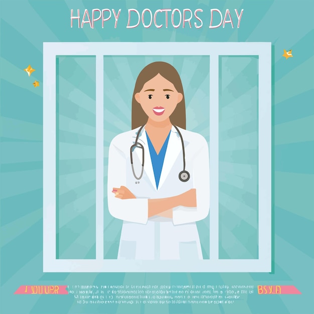 Vector international doctors day