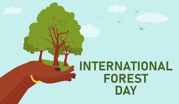 Vector international forest day