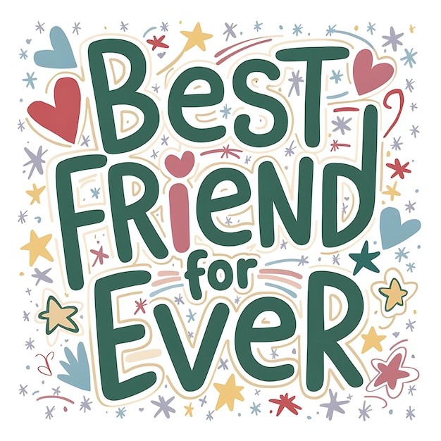 International Friendship Day colorful vector text illustration