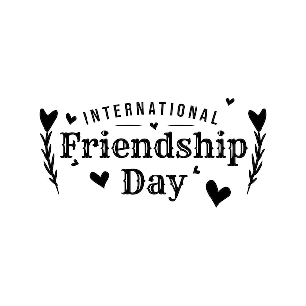 Vector international friendship day creative concept