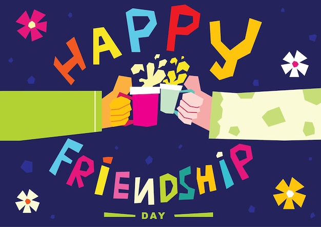 Vector international friendship day illustration