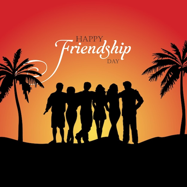 Vector international friendship day