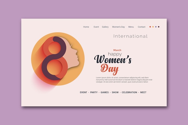 international happy women's day T-shirt, banner, poster, flyer, brochure, invitation card design