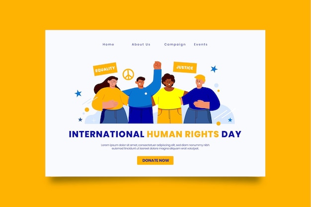 International Human Right Day Landing page