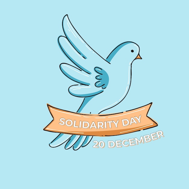 International Human Solidarity Day illustration December 20