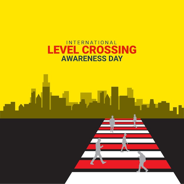 International Level Crossing Awareness Day creative unique concept idea for social media advertising