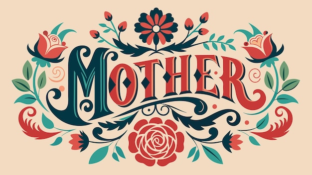 International Mothers Day Typography Background