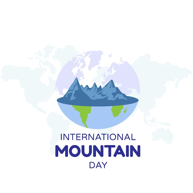 international mountain day vector illustration design