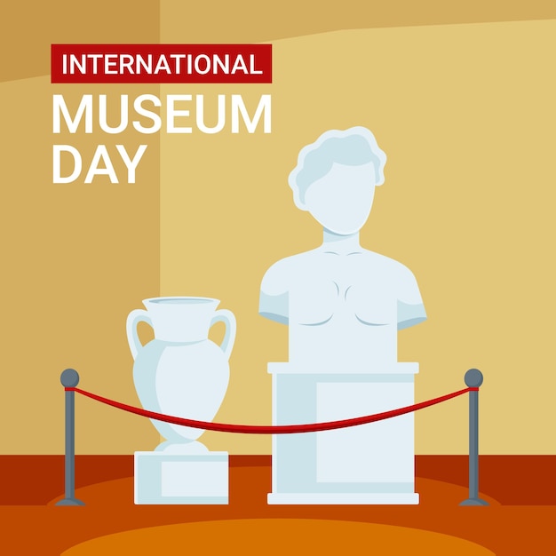 International museum day vector illustration