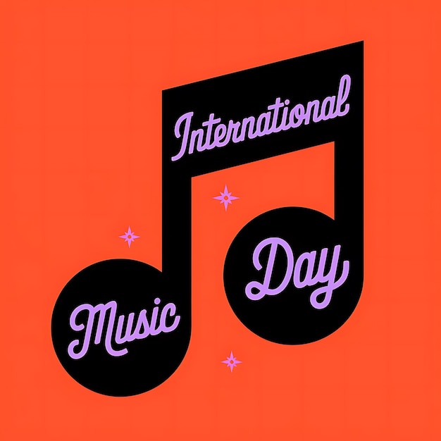 Vector international music day celebration poster vector image illustration