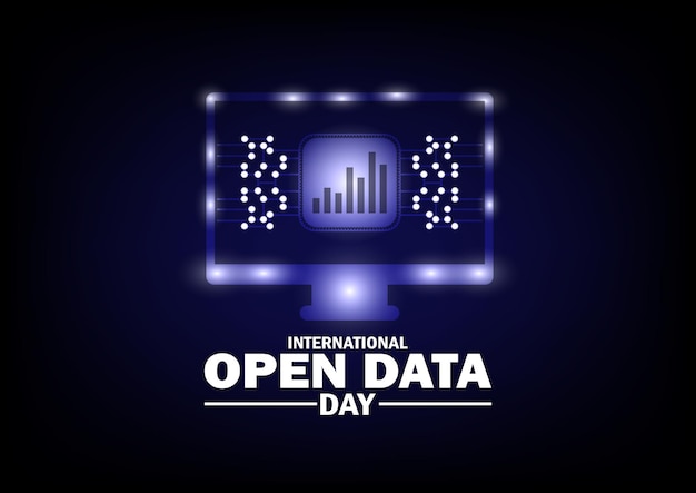 International Open Data Day Vector Illustration Suitable for greeting card poster and banner