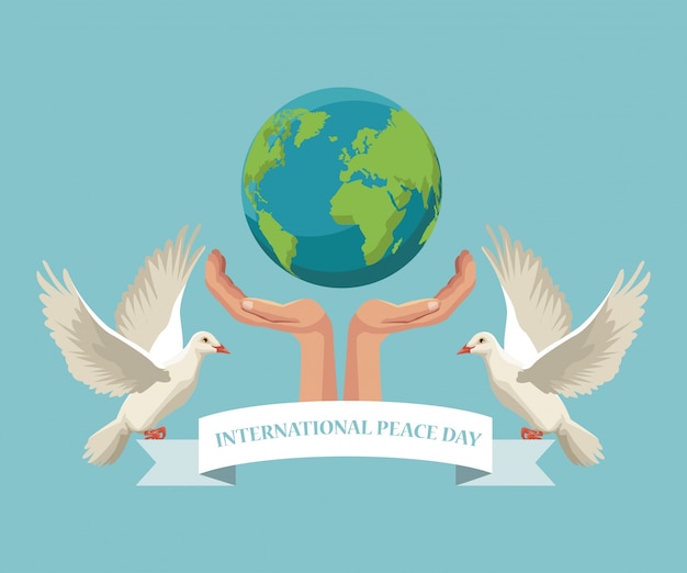 international peace day background