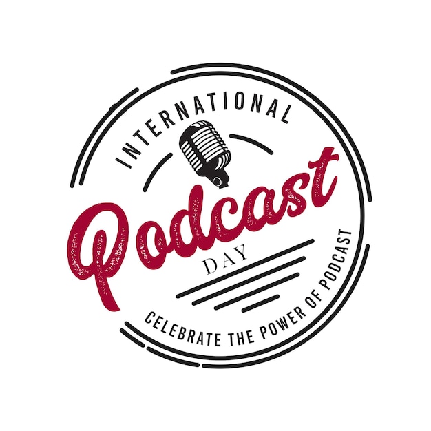 international podcast day banner template