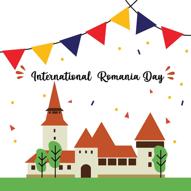 International Romania Day Vector Template Design Illustration