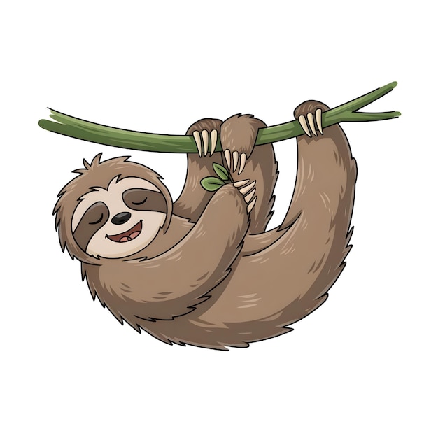 Vector international sloth day photo logo banner etc