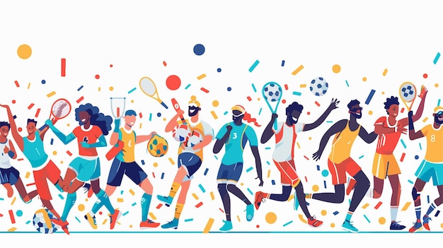 International Sports Day Banner Background Design