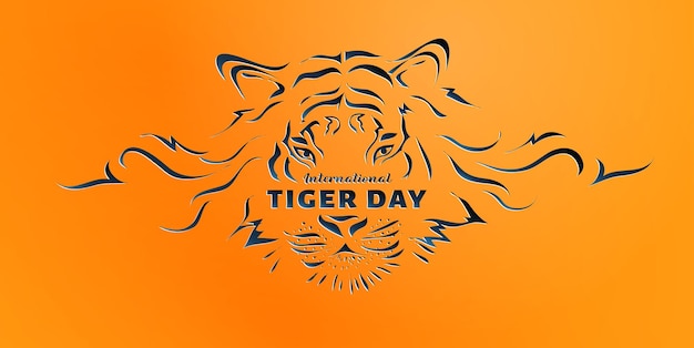 Vector international tiger day 29th july