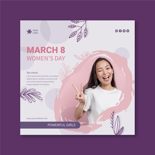 International women day flyer