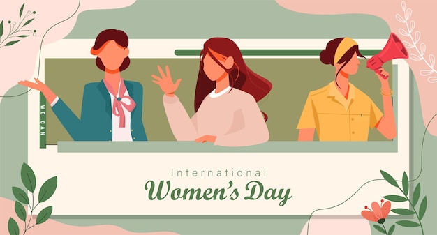 International Women's Day 8 March Vector Illustration