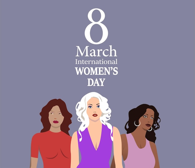 International Women's Day 8 March Vector