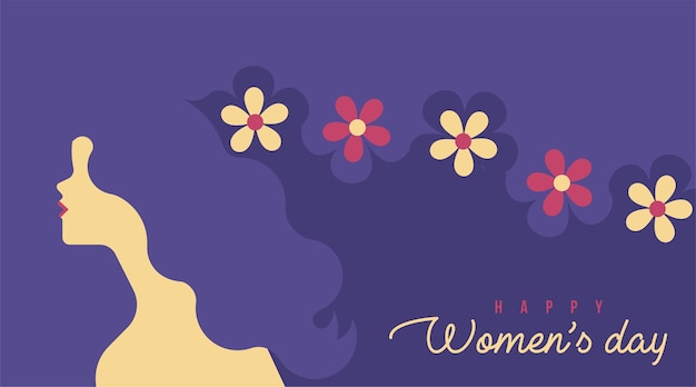 International Women's Day Awareness Banner Background Illustration