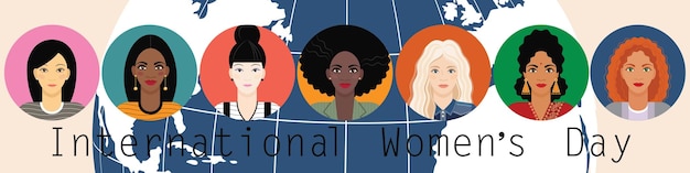 International Women's Day horizontal banner