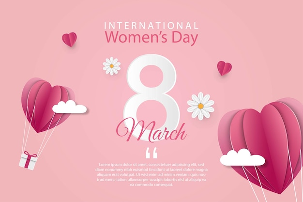 international women's day social media post template