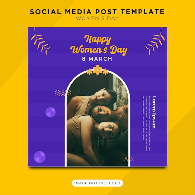 International Women's Day Social Media Post Template