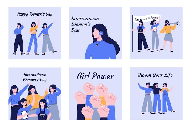 International women's day vector illustration