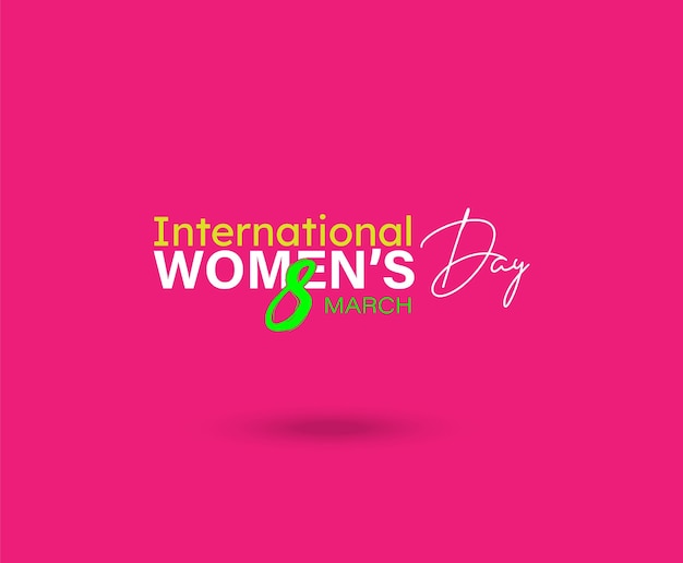 International women's day vector template design