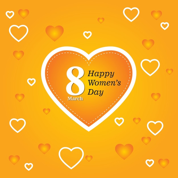 International Women's DayHappy Women's Day vector illustration