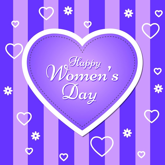 International Women's DayHappy Women's Day vector illustration