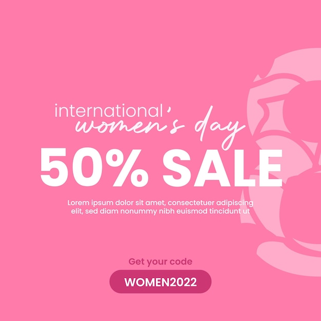 International womens day sale design