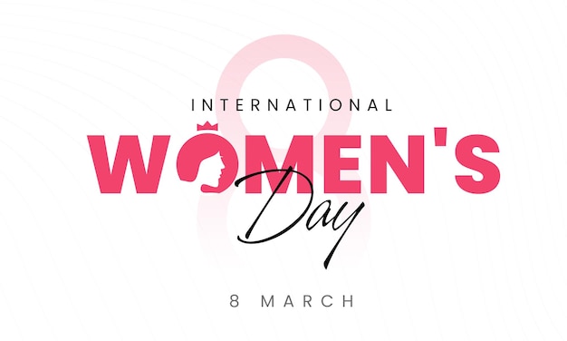 International womens day typography