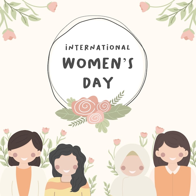 international womens day vector flat illustration