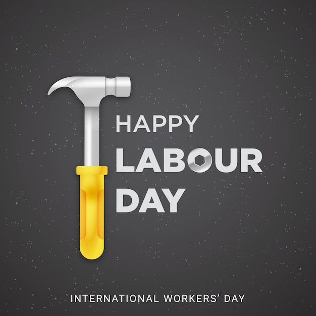 International workers day Labour day May day template