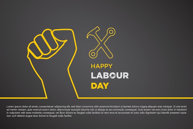 International workers day Labour day May day template