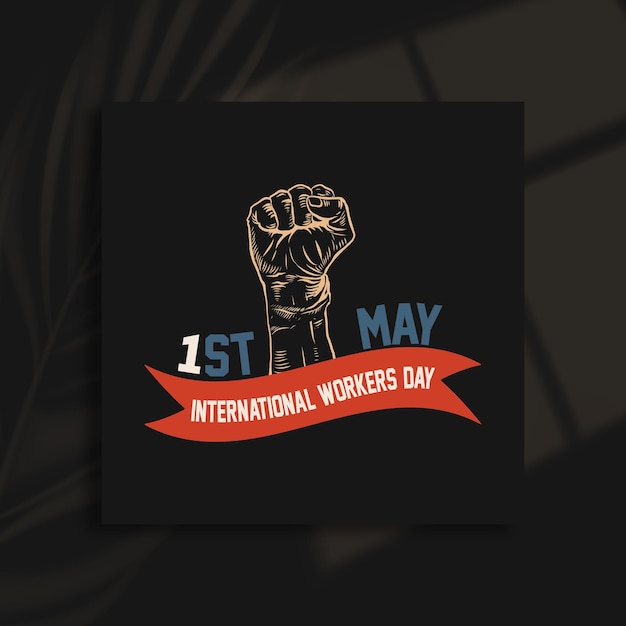 The international workers day poster design