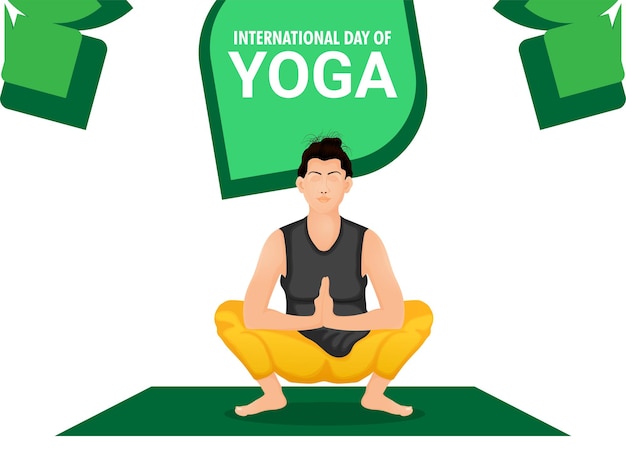 International yoga day celebration background