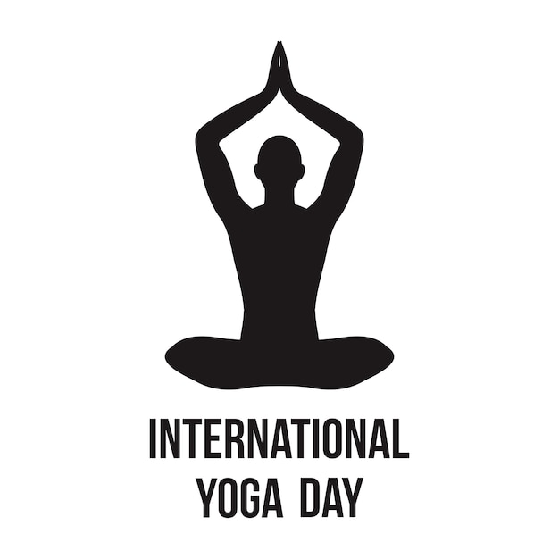 International Yoga Day June 21st celebrations of world yoga day vector design