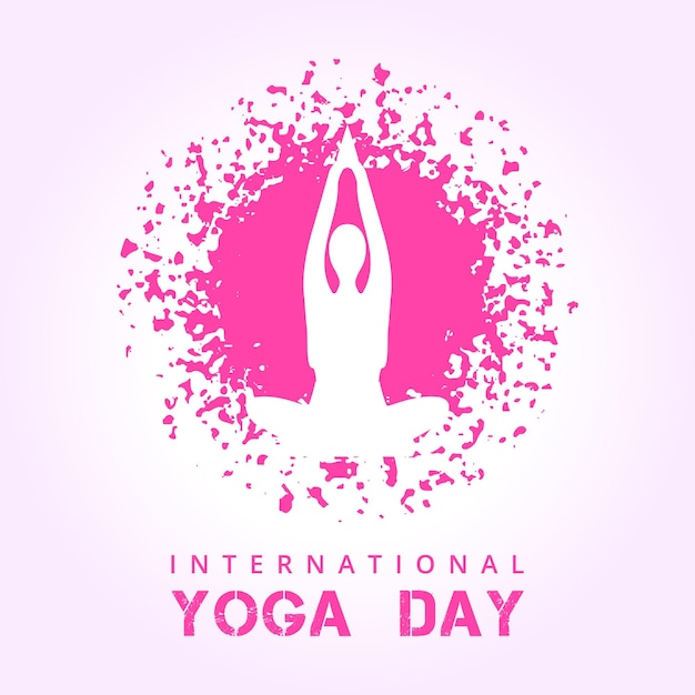 International yoga day social media poster background design