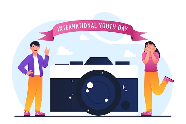 International youth day concept